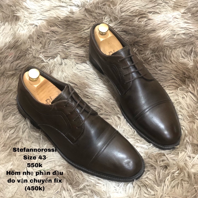 [Giày 2hand] [Size 43] [TonaShoe] Giày Oxford Màu Nâu Lỗi Nhẹ Phần Đầu Do Vận Chuyển