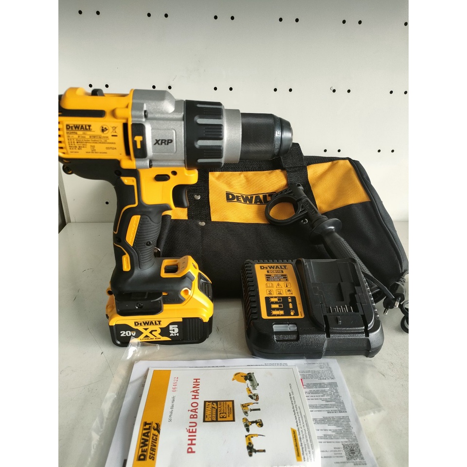 CHÍNH HÃNG - Bộ Máy khoan động lực dùng pin 18V/20Vmax Dewalt DCD996 ( máy, pin 5ah, sạc)