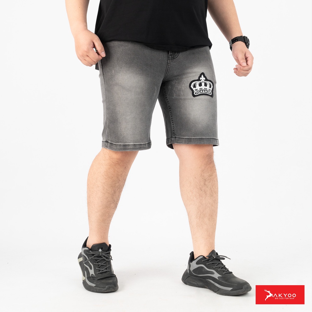 Quần Sooc Jean Big Size Nam 80-140kg AKYOO - So19057H