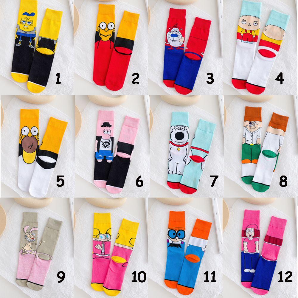 ESPO Vớ Cotton Giữ Nhiệt In Họa Tiết Hoạt Hình Mực Giáng Sinh Cho Nam Nữ