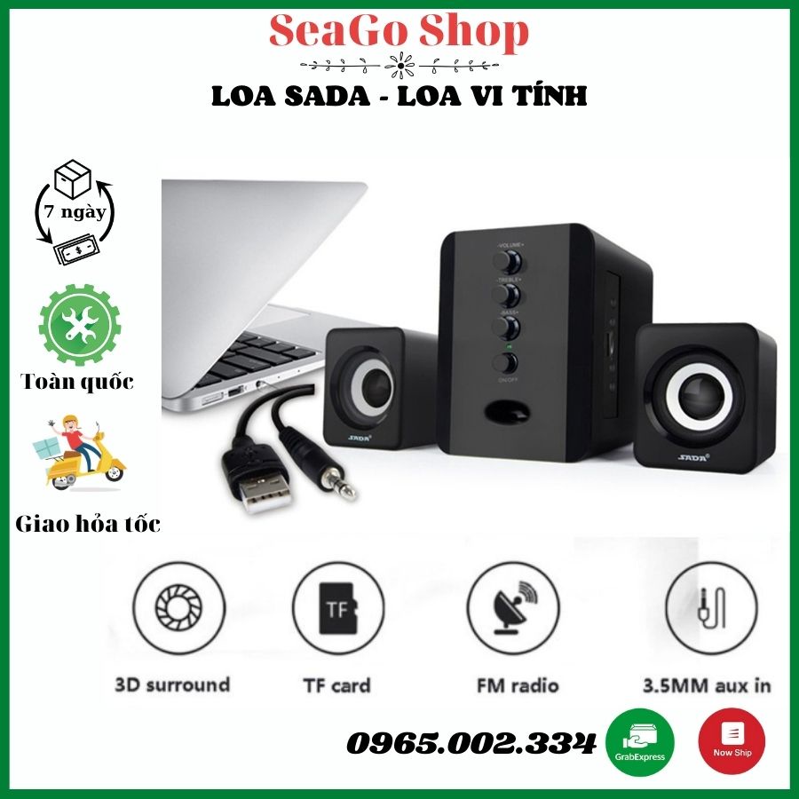 Loa Vi Tính Công Suất Lớn, Loa Nghe Nhạc Và Hát Karaoke, Dàn Loa Vi Tính Sada D202