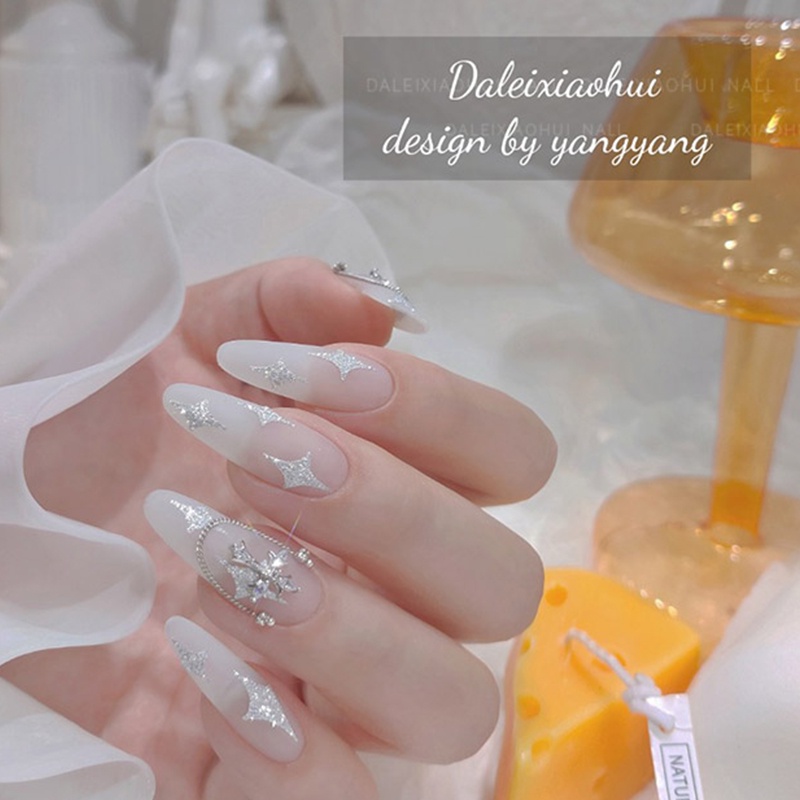 Miếng dán 3D UR SUGAR hình gấu/ ngôi sao/ bướm trang trí móng tay nghệ thuật