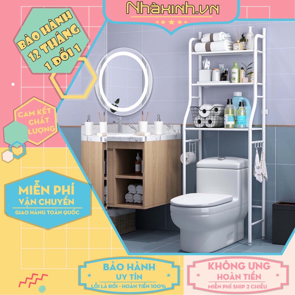 [Giao Hàng Hoả Tốc] Kệ Toilet 3 tầng đa năng, Kệ Nhà Vệ Sinh Toilet cao cấp