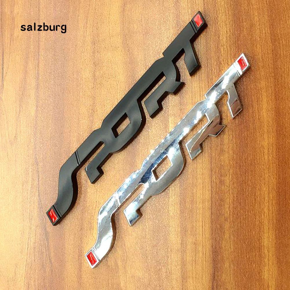 Hình dán 3D chữ SPORT trang trí xe hơi