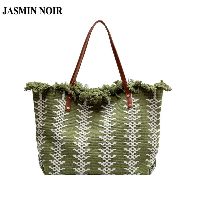 Túi Xách JASMIN NOIR Đeo Chéo Bằng Rơm Thời Trang Đơn Giản Dành Cho Nữ