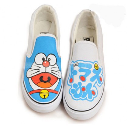 Doraemon Tranh Vẽ Hình Giày Thể Thao Doremon Dễ Thương