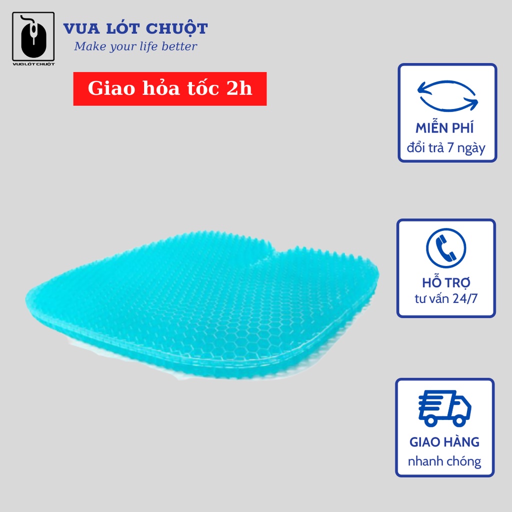 Đệm ngồi 3D Silicon cao cấp thoáng khí chống đau mỏi | BigBuy360 - bigbuy360.vn