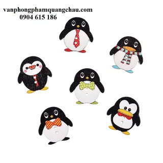 CÚC GỖ HÌNH CHIM CÁNH CỤT - 5 CHIẾC