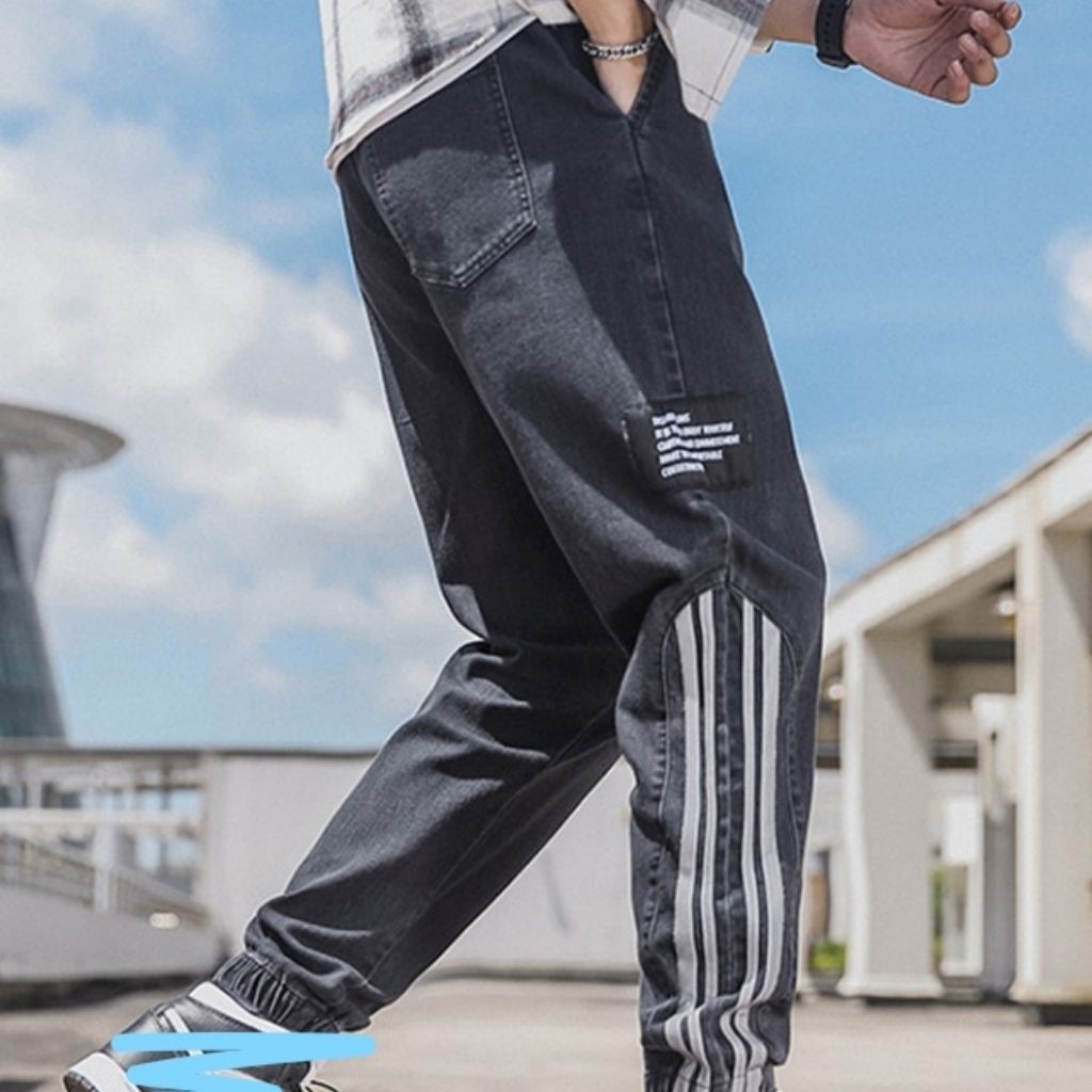 quần jeans jogger có phản quang cá tính nổi bật | BigBuy360 - bigbuy360.vn