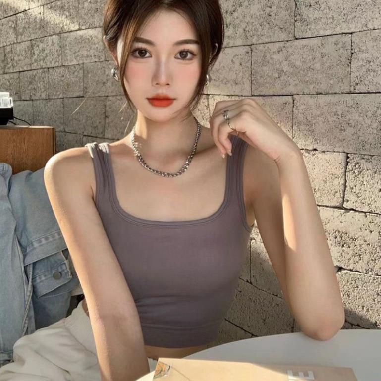 Áo Bra Nữ Chất Thun Mềm Dáng Lửng Có Lót Ngực Mẫu Mới Hot 236