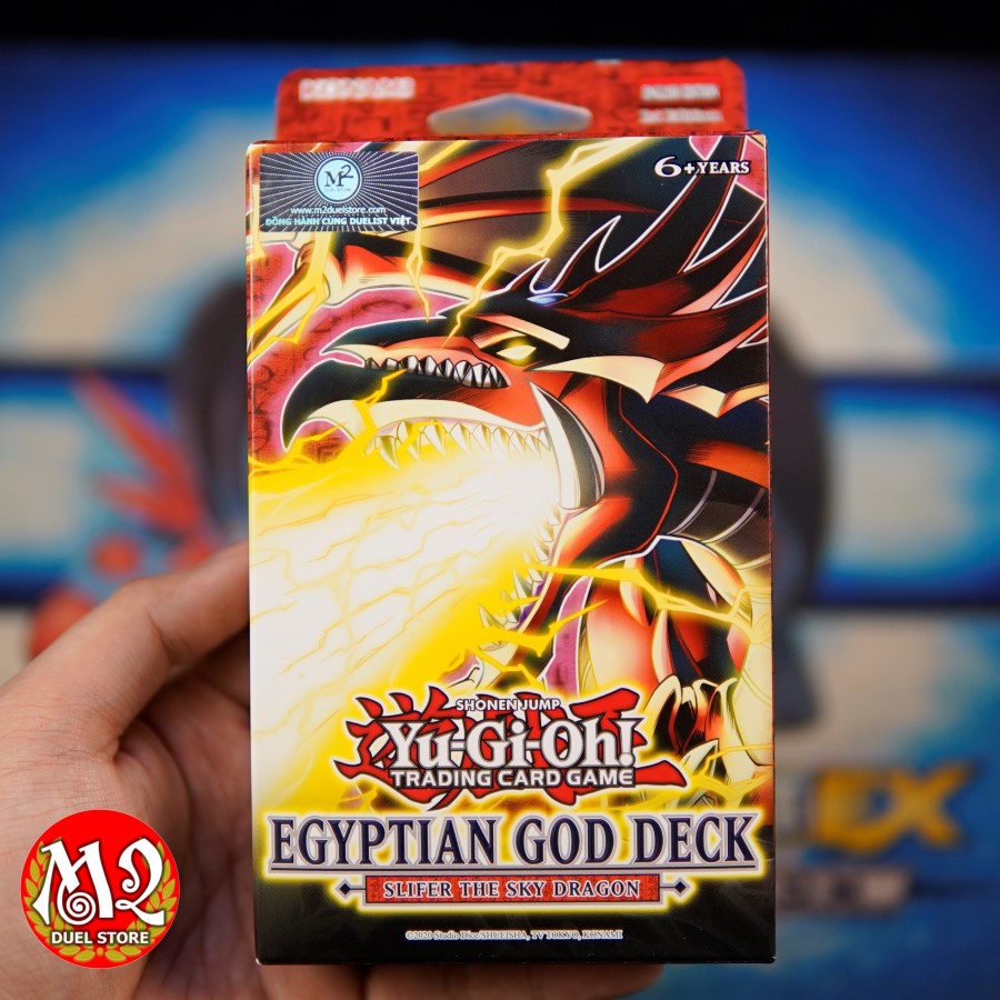 Bộ đôi 2 hộp Egyptian God Deck COMBO: Slifer và Obelisk Yugioh Structure Deck - Dành cho thị trường Hoa Kỳ USA