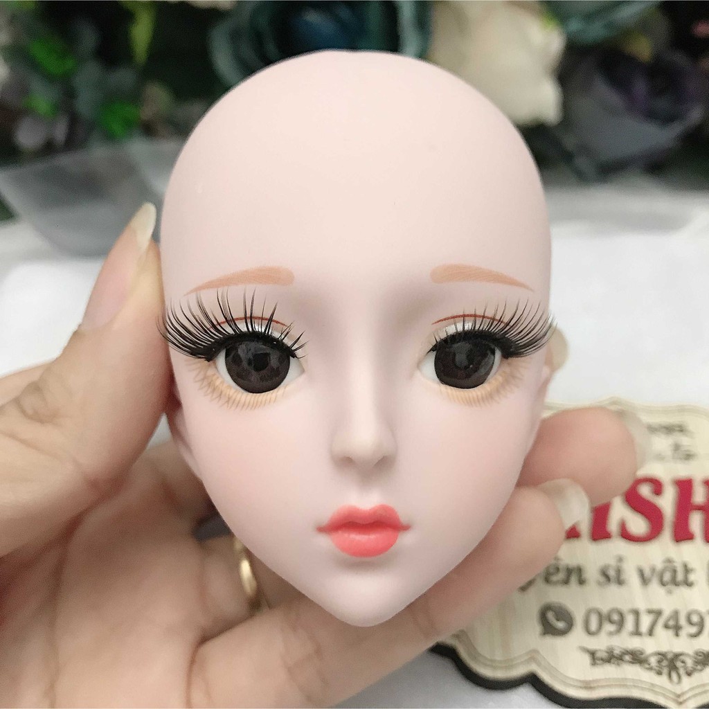 Đầu búp bê dreamfairy trơn không tóc dành cho size 60cm ADHshop