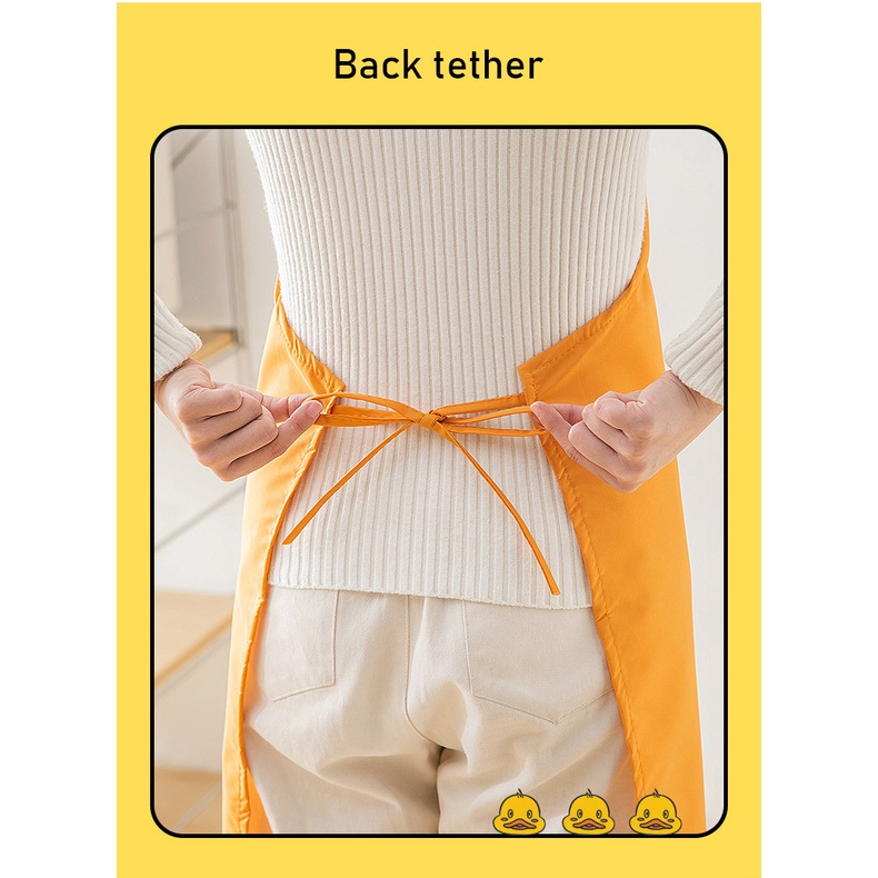 Tạp Dề Nấu Ăn Dày Dặn Chống Thấm Nước Và Dầu Hình Vịt Vàng Mới Dành Cho Nhà Bếp