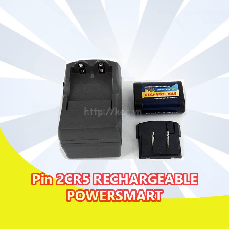 Pin Powersmart 2CR5 Rechargeable 500mah