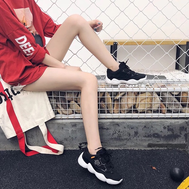 Giầy Sneaker Ulzzang thể thao pha da lộn siêu nhẹ phong cách Hàn Quốc | BigBuy360 - bigbuy360.vn