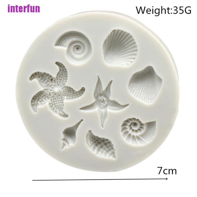 Khuôn Silicone Tạo Hình Bãi Biển Trang Trí Bánh