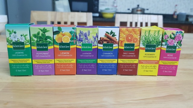Combo 1 đèn xông tinh dầu size bé + 3 tinh dầu ( chọn mùi) tặng kèm 1 bóng dự phòng