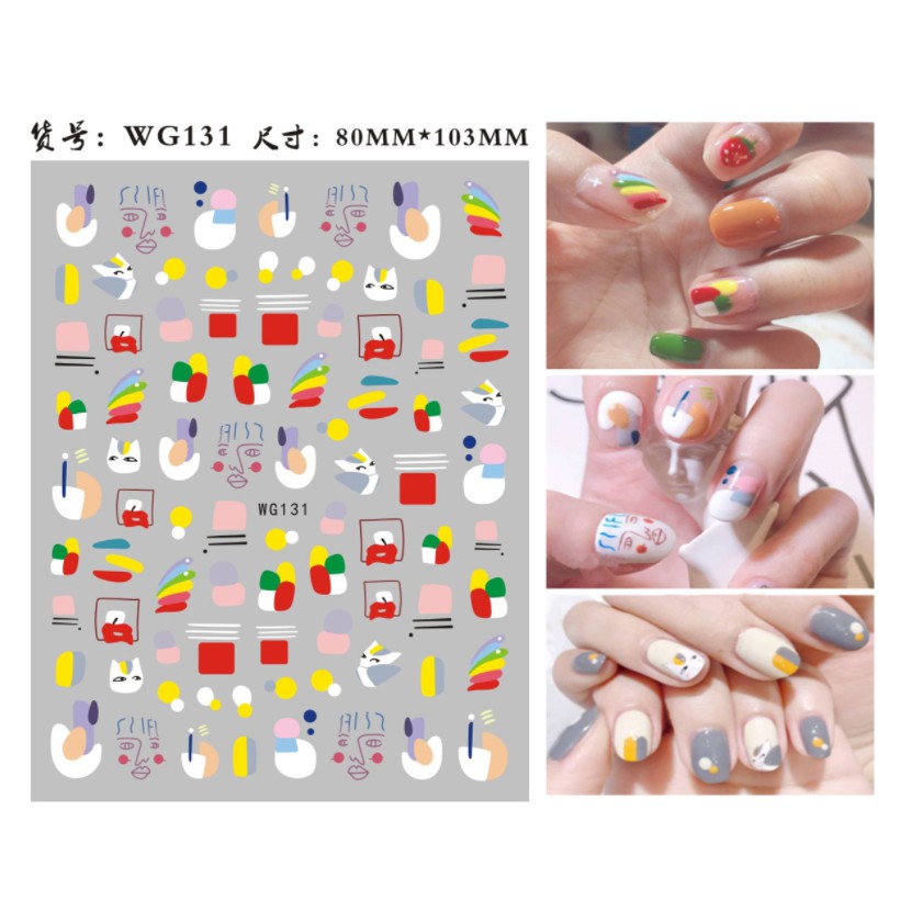 sticker hinh cầu vồng