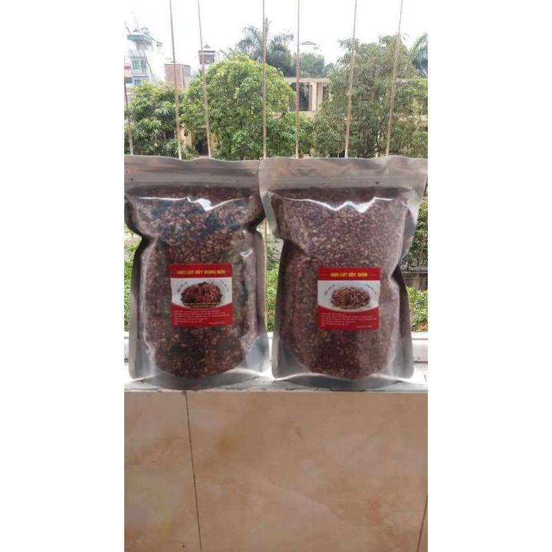 1kg gạo lứt sấy nguyên vị thực dưỡng ăn liền