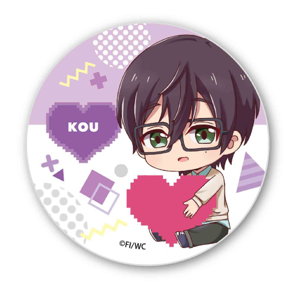( 1c ) Huy hiệu cài áo in hình Wotaku ni koi wa muzukashii Thật Khó Để Yêu Một Otaku pin cài áo anime chibi xinh xắn m01