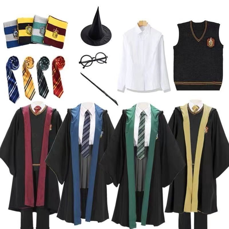 Bộ Trang Phục Hóa Trang Harry Potter Đầy Đủ Dành Cho Trẻ Em Và Người Lớn