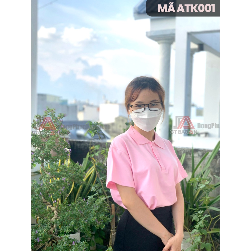 SALE ĐỒNG GIÁ 65K - Áo thun polo cổ trụ NỮ trơn nhiều màu vải CÁ SẤU 65 cho nhân viên công ty, nhân viên quán