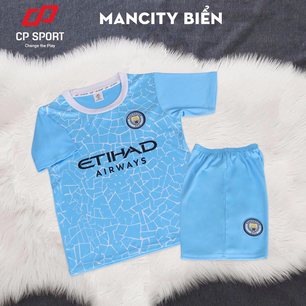 Bộ quần áo đá bóng thể thao trẻ em đội tuyển Manchester City mùa giải 2020-2021