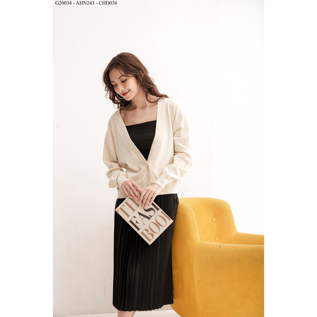 Cardigan cổ V sâu 3 khuy cài TIIN STORE G21062 | WebRaoVat - webraovat.net.vn