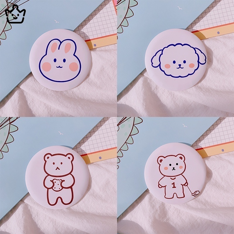 Gương Trang Điểm Mini Hình Tròn Dễ Thương JP6