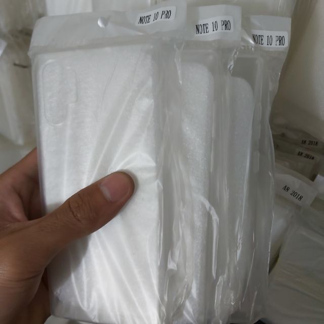 Bộ 3 chiếc ốp lưng  silicon trong suốt cho galaxy note 10 pro/note 10 plus (loại A)