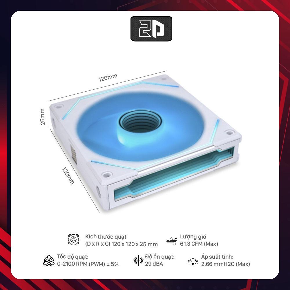 Quạt tản nhiệt (Fan Case) LIAN-LI UNI Fan SL INFINITY 120 Triple White
