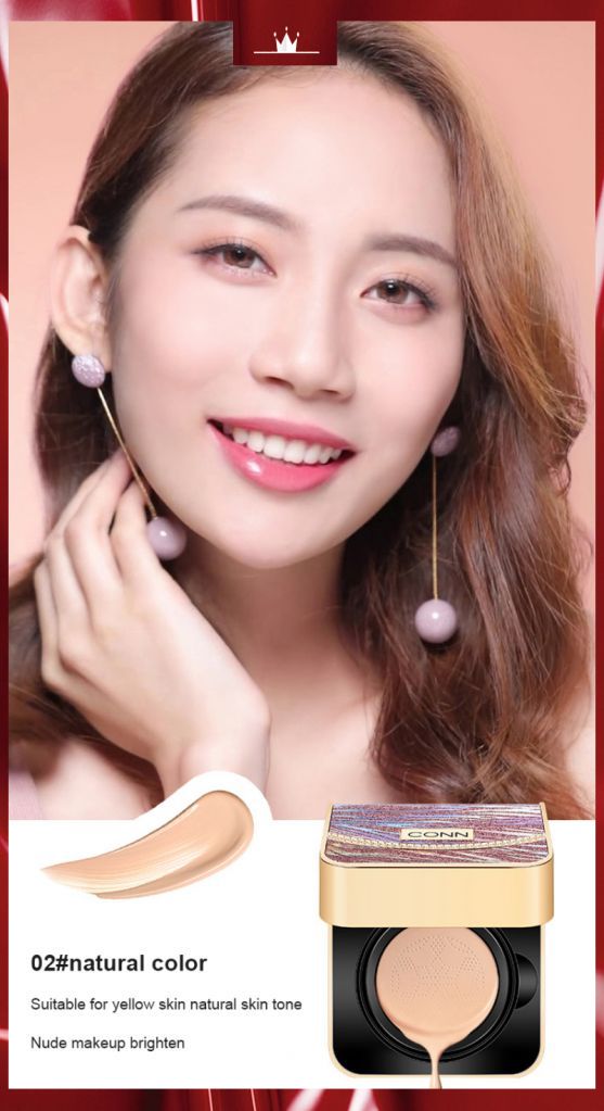 【Ready Stock】 Luxury Air Cushion Cream BB Cream Oil Control Natural  Concealer Blemish Balm Brighten Skin Cream with Exquisite Bag 【TB】