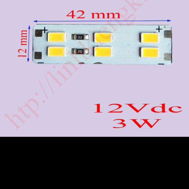 Led nhôm tản nhiệt 3W DC 12V