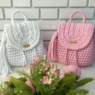 Balo thời trang len sợi handmade