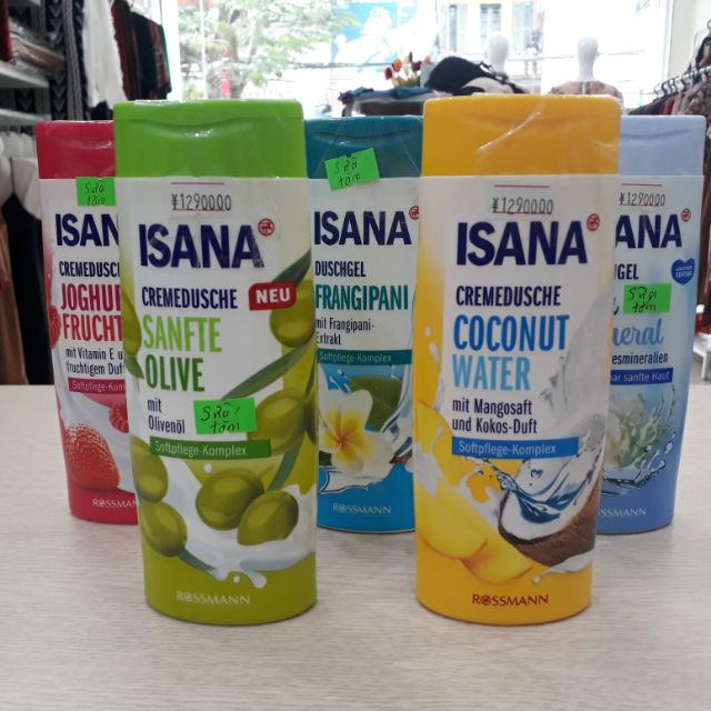 Sữa tắm Isana 300ml - hàng Đức xách tay