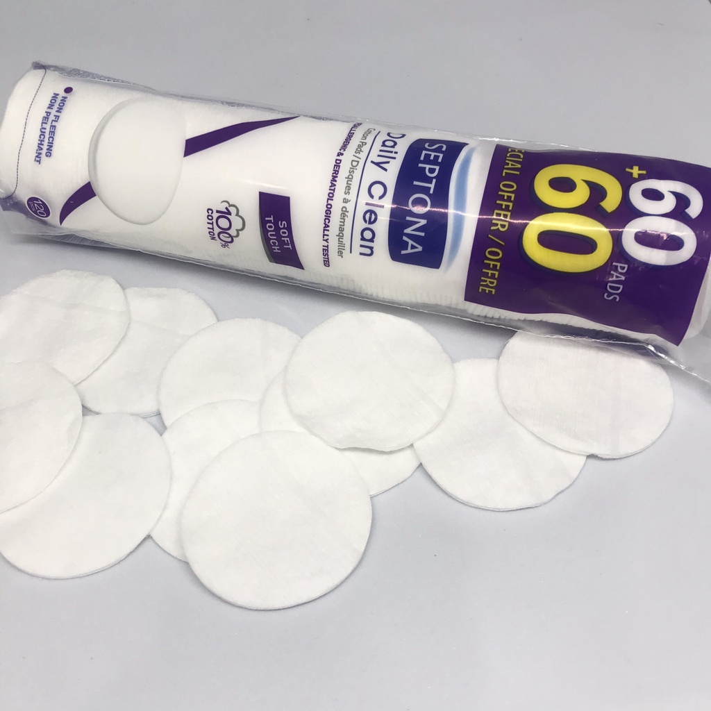 [Mã SRJULY1619 giảm 15K đơn 50K] [Mã SRJULY1215 giảm 20K đơn 50K] COMBO 2 Bông Tẩy Trang Septona Pháp 3 Lớp 120 Miếng | BigBuy360 - bigbuy360.vn