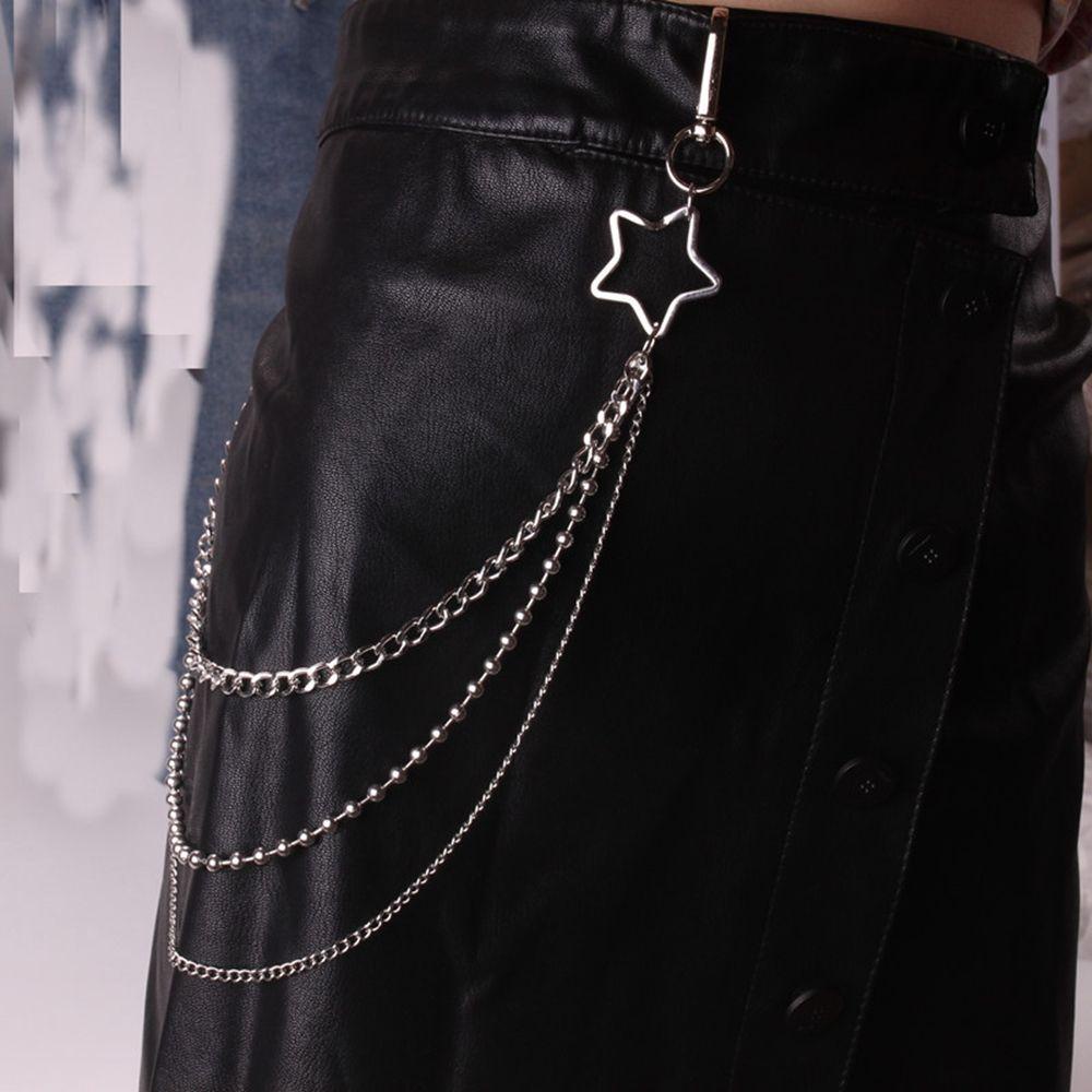 Dây Xích Kim Loại Hai Lớp Đeo Thắt Lưng Quần Jeans Phong Cách Hip Hop Cá Tính Dành Cho Nữ
