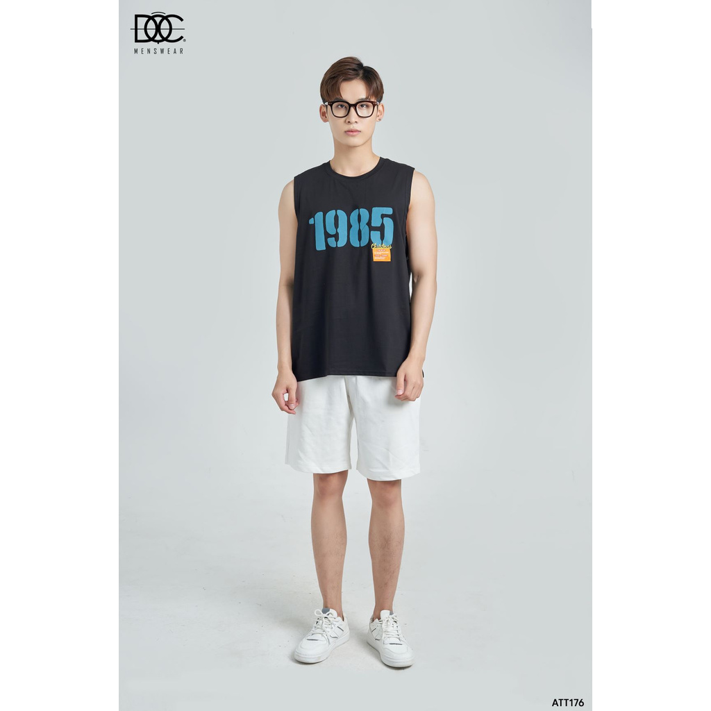 Áo Tank Top, Tanktop Nam Nữ Hai Màu Đen Trắng In Số 1985 Thoáng Mát Trẻ Trung ĐỘC MENSWEAR - ATT176