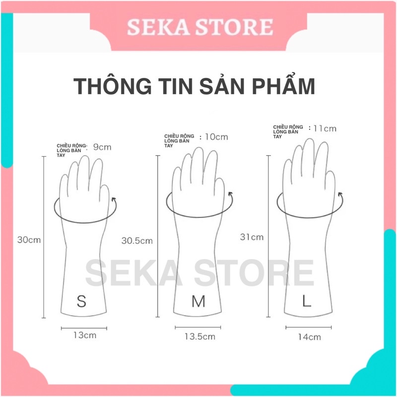 Găng tay cao su, găng tay hươu siêu dai, bền, mềm dễ cử động SEKA STORE -  11GTH