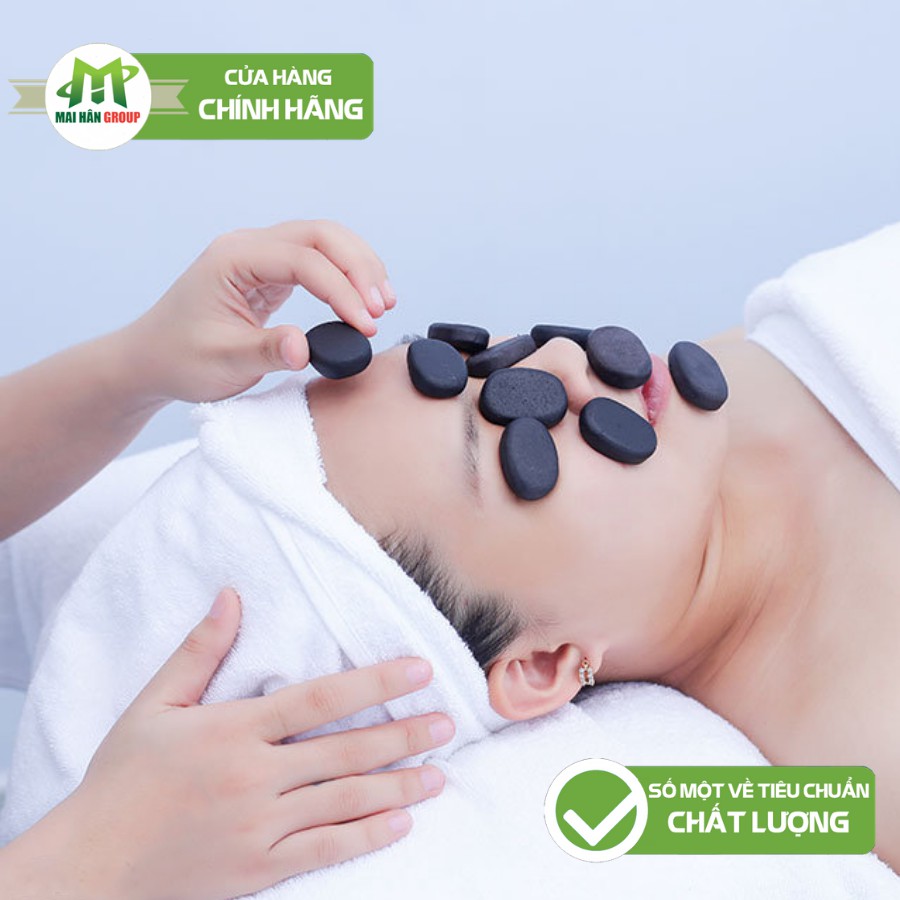 Bộ Viên Đá Massage Mặt Thư Giãn Đẹp Da - Đá Tự Nhiên