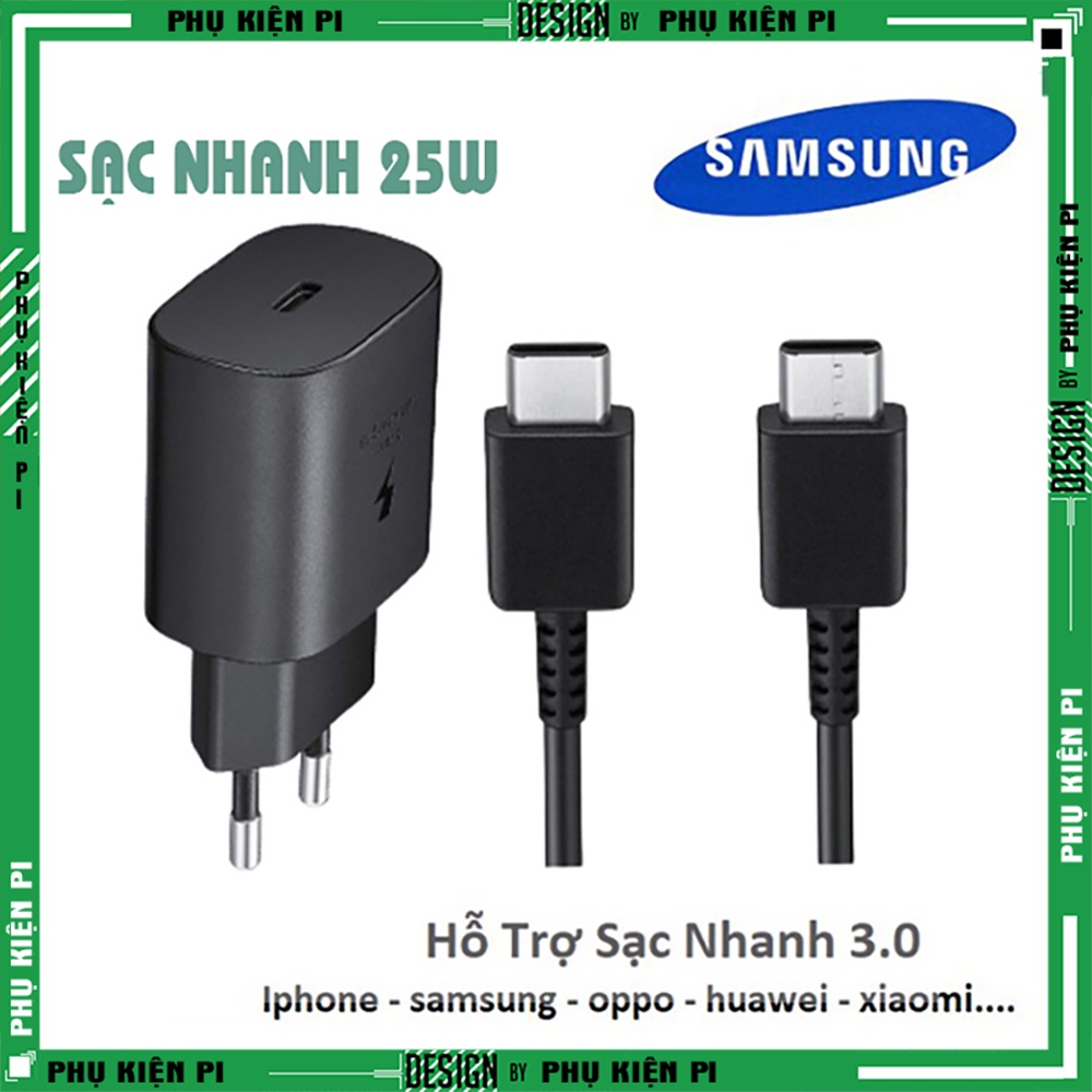 Bộ Sạc Nhanh Samsung 25W PD Chính Hãng Bóc Máy Zin