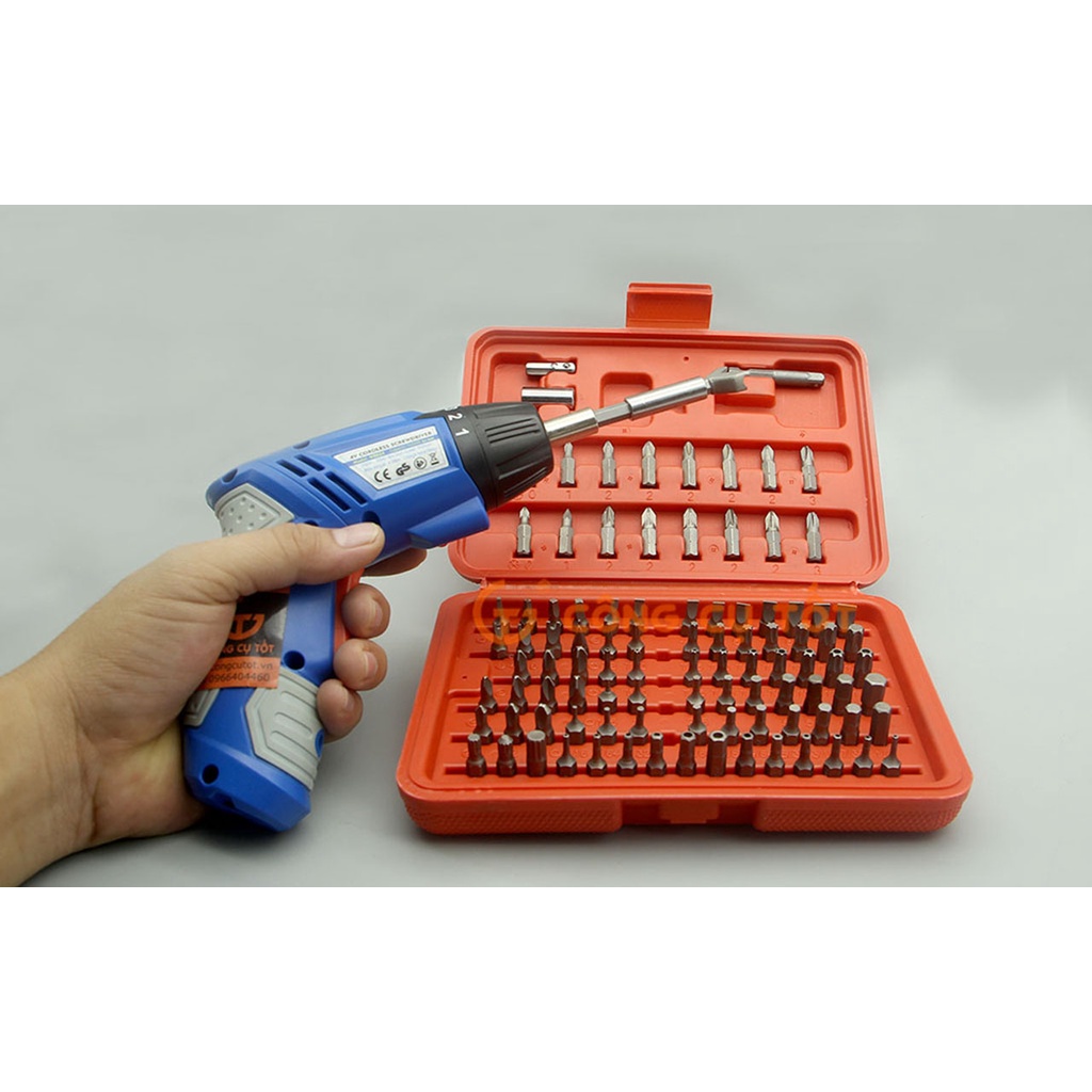 Bộ 100 đầu vặn vít thép hợp kim CR-V