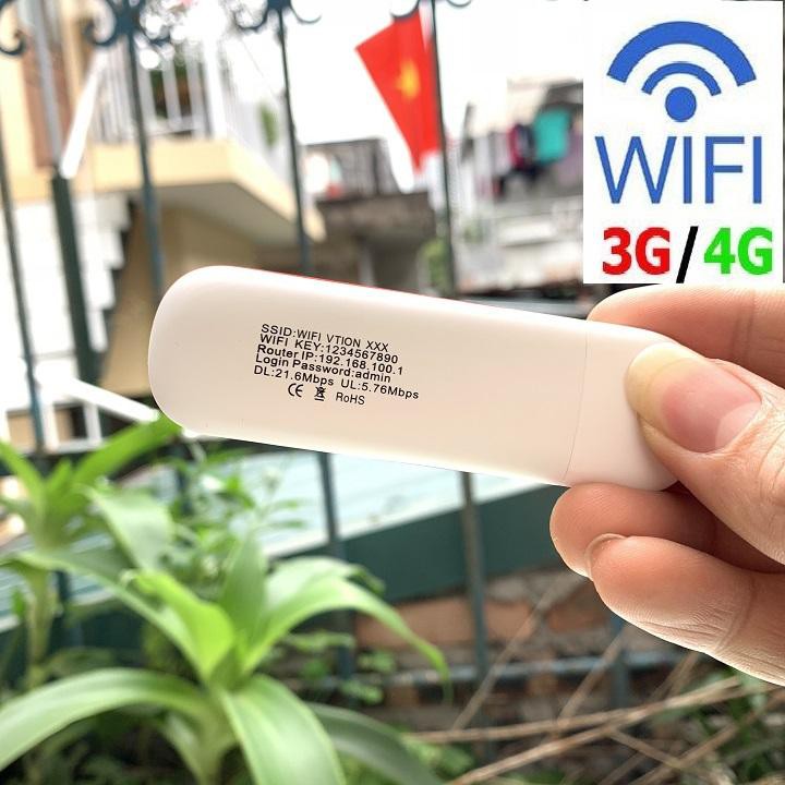 USB WIFI VTION PHÁT SÓNG WIFI CỰC MẠNH TỪ SIM 3G 4G- Thiết bị USB phát sóng internet cực Nhanh cho đa thiết bị kết nối 5