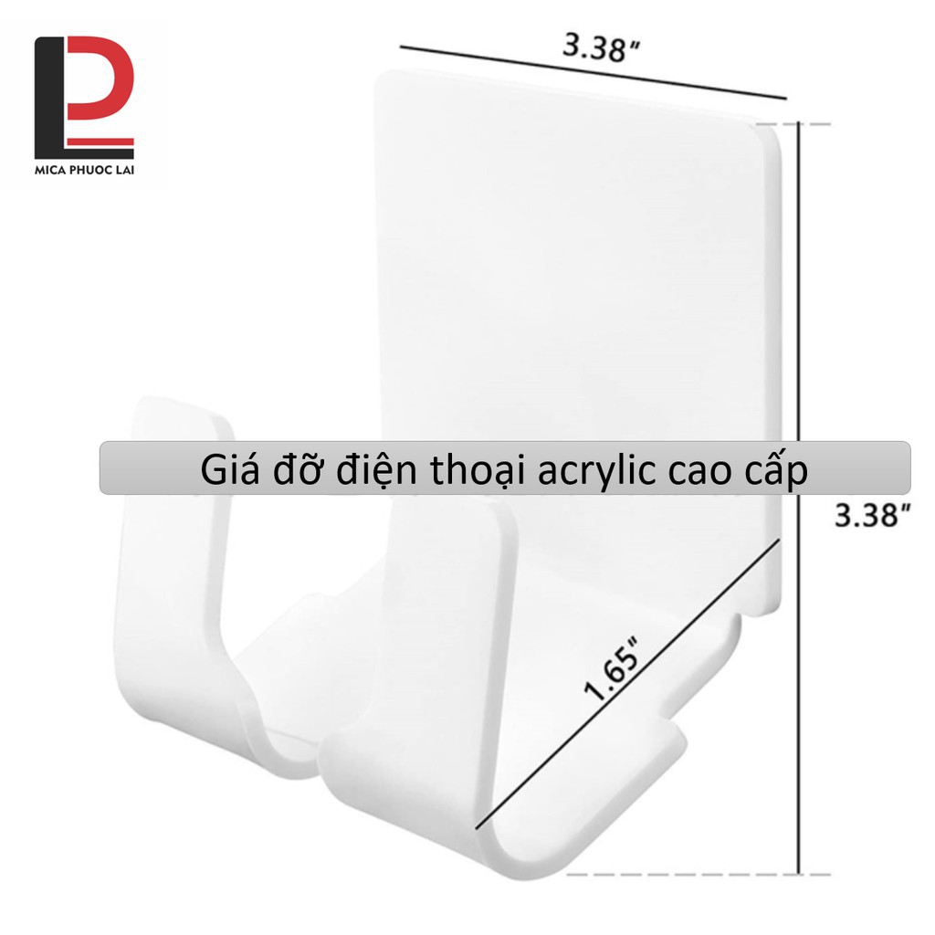 Giá đỡ điện thoại, ipad treo tường acrylic cao cấp