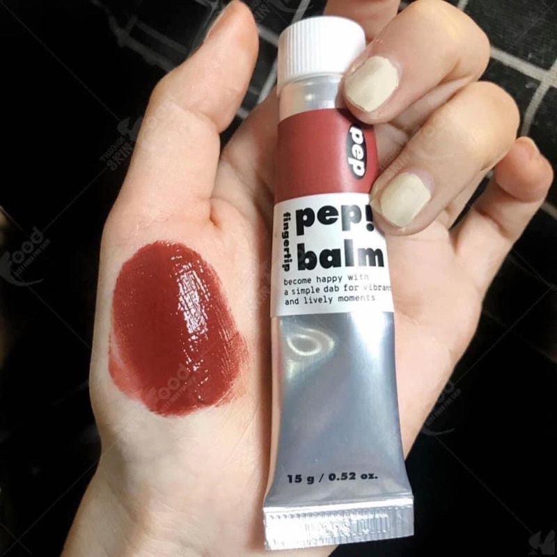 [FREE SHIP] Son Dưỡng Đỏ Nâu Im Meme Pep Balm 05