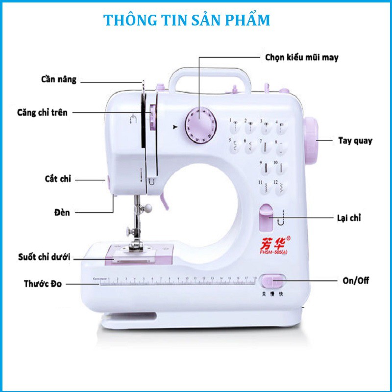 Máy may mini gia đình cao cấp FHSM 505