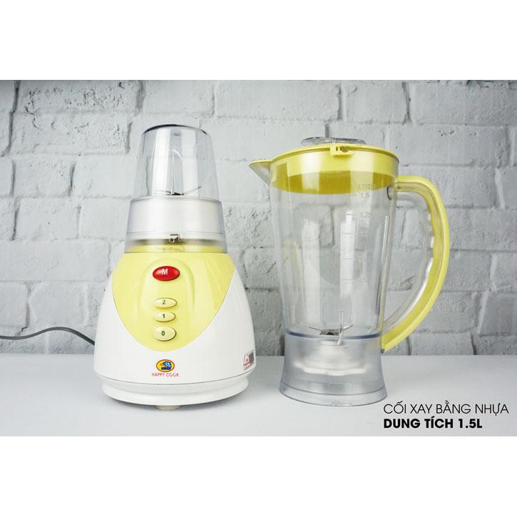 [Mã ELHA22 giảm 6% đơn 300K] Máy xay sinh tố Happycook HC-200BL 2 cối từ Indonesia