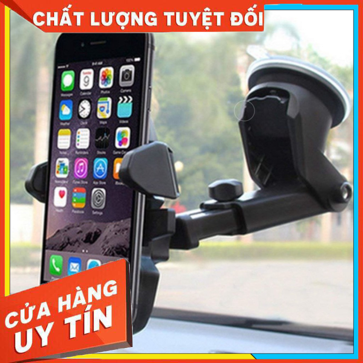 [Xả Hàng] Kệ Đỡ Điện Thoại Ô Tô- Giá đỡ kẹp đt ô tô chân có keo và hút kính chắc chắn hàng chính hãng