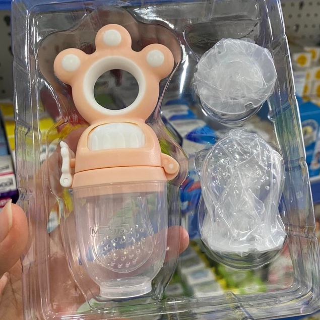 [3 Size núm] Túi nhai ăn dặm cho bé Misuta, ti nhai hoa quả không chứa BPA an toàn cho bé