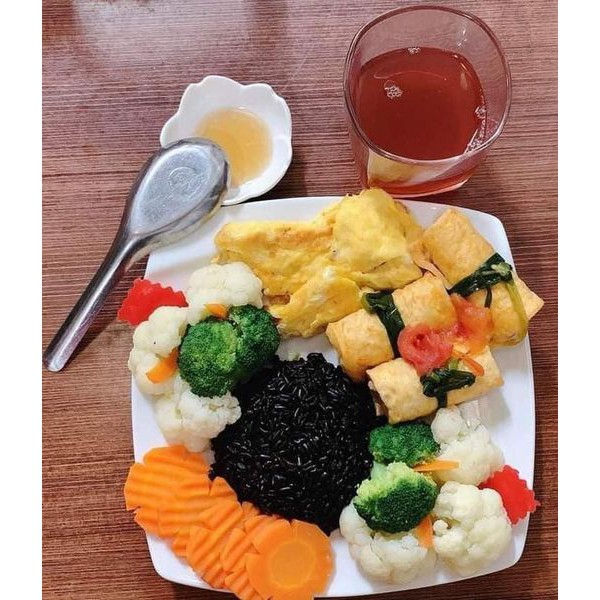 Gạo lứt đen Điện Biên dẻo thơm loại đặc biệt thơm ngon ,hỗ trợ giảm cân túi 1kg hút chân không